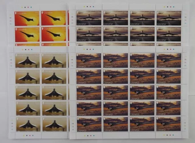 2019 Gibraltar; 60 Serien Concorde, postfrisch/MNH, MiNr. 1905/08, ME 1200,-