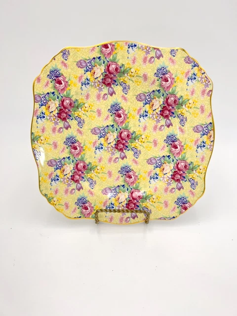 1995 Royal Winton Welbeck Earthenware Chintz 8 3/8" Salad Plate