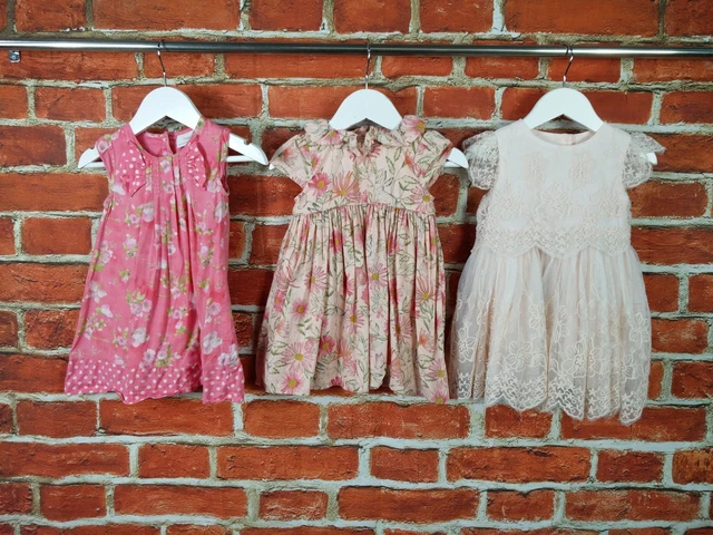 Baby Girls Bundle Age 9-12 Months 100% Next Pretty Floral Dress Set Party 80Cm