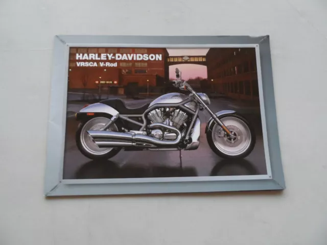 Harley-Davidson VRSCA V rod  Motorcycle Sales Brochure & Poster 2001 Very Rare