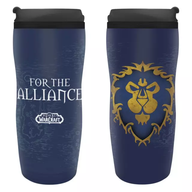ABYSTYLE World of Warcraft Alliance Travel Mug Holds 12 Fl Oz Video  (US IMPORT)