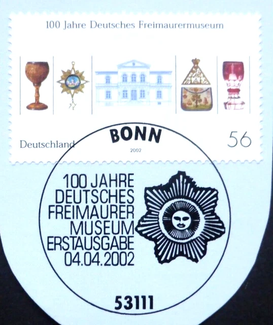 Prophila Collection BRD Briefmarke – Freimaurermuseum 2002, Nr. 2247, Postfrisch MNH