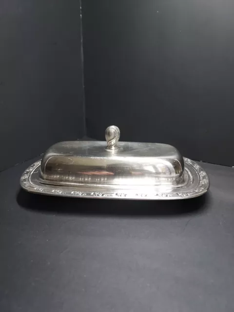 VTG Oneida Silverplate Covered Butter Dish