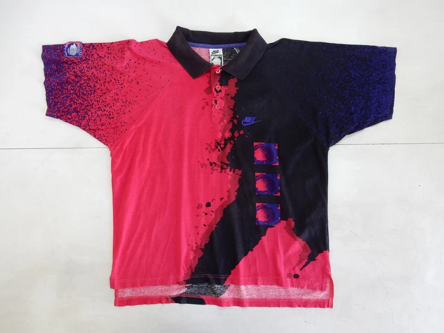 Maglietta Polo Maglia Nike Agassi NIKE AGASSI TENNIS Rare Vintage