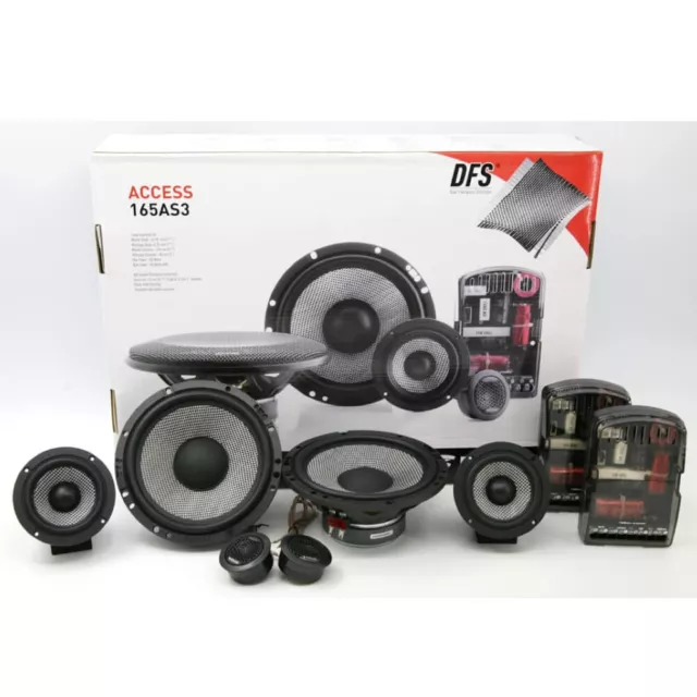 1 Set A 3 Vie Focal 165AS3 16,5 CM 2 Woofer 2 Midrange 2 Tweeter 2 Crossover Car