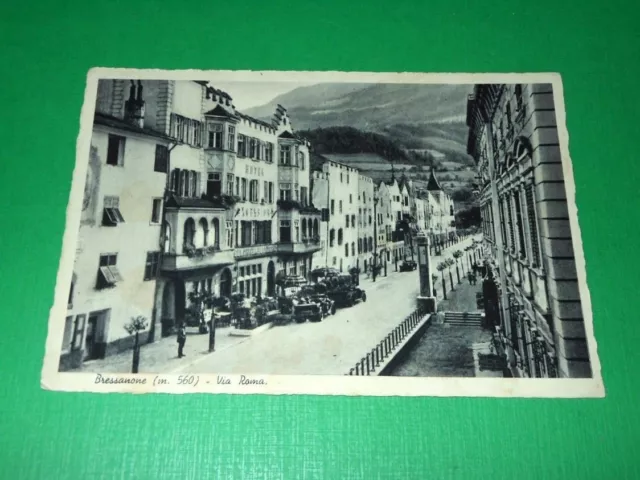 Cartolina Bressanone - Via Roma 1940
