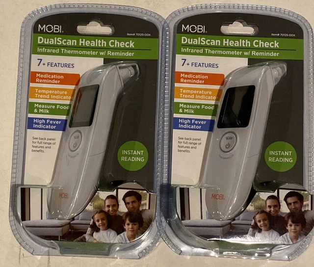 MOBI DUALSCAN HEALTH Check Infrared Thermometer with Medication