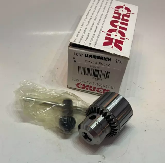 LLAMBRICH CY-10 R-1/2 Keyed Industrial Drill Chuck (K30) - 1/2-20 Mounting -