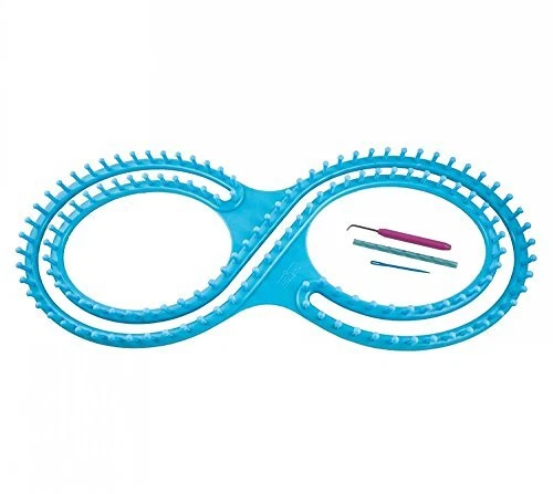 Kit de telar tejido 55 telar afgano ancho con instrucciones y rosa