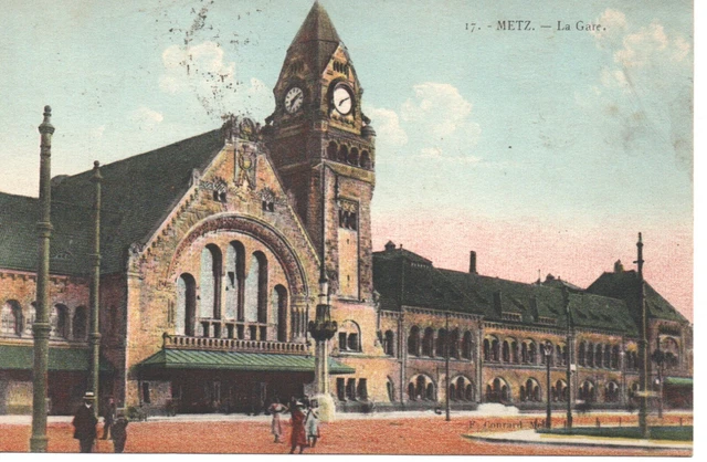 CPA - METZ - La Gare