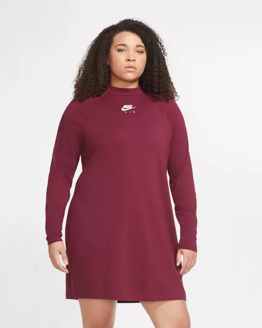 Nike Size Air Womens Plus Size Long Sleeve Dress