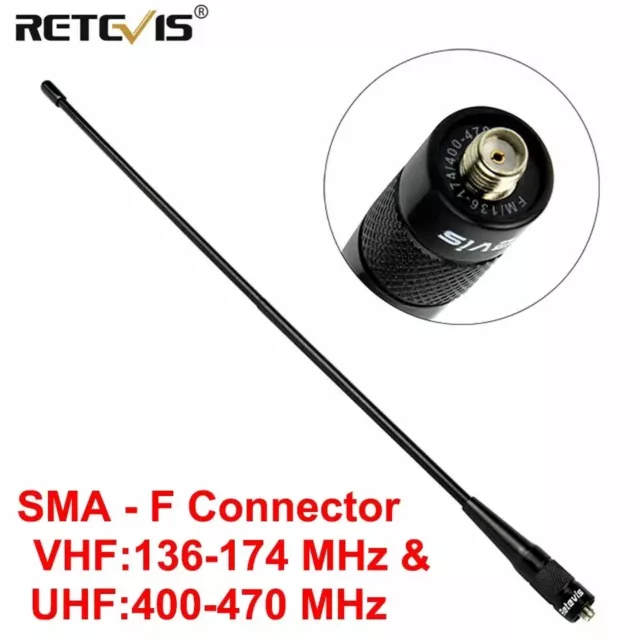 Retevis Antenne SMA-F RHD-771 VHF, UHF dual band für Quansheng  Kenwood Baofen