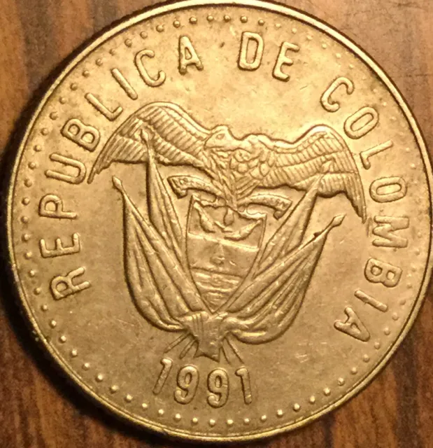 1991 Colombia 50 Pesos Coin