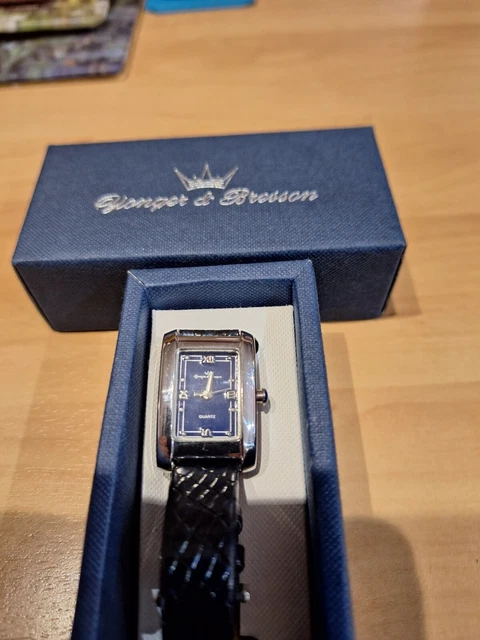 Montre Femme Vintage Yonger & Bresson - Cadran Argenté 36 Mm - Occasion Fonctionnelle