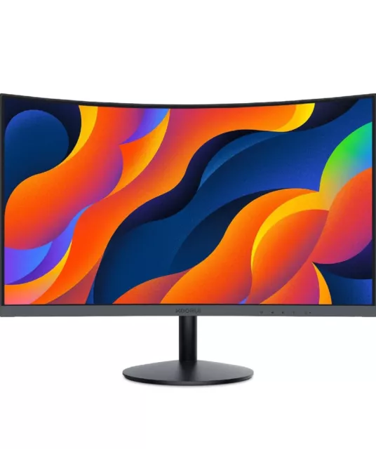 KOORUI 24-Inch Curved Monitor- Full HD 1080P 60Hz