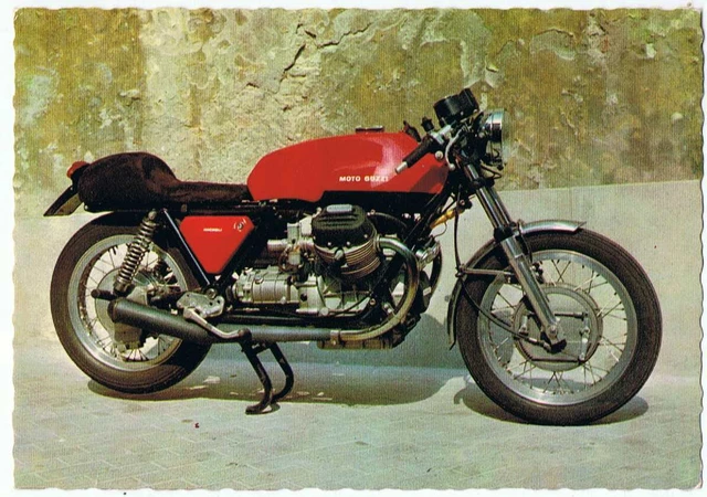 CARTOLINA MOTO GUZZI V7 SPORT 750 - ANNI 70 NON VIAGGIATA Ed. CECAMI