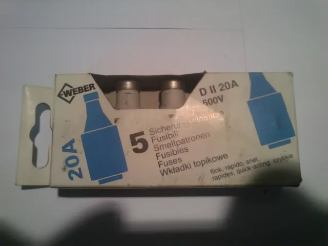 5 Pieces Diazed Fuse 20A