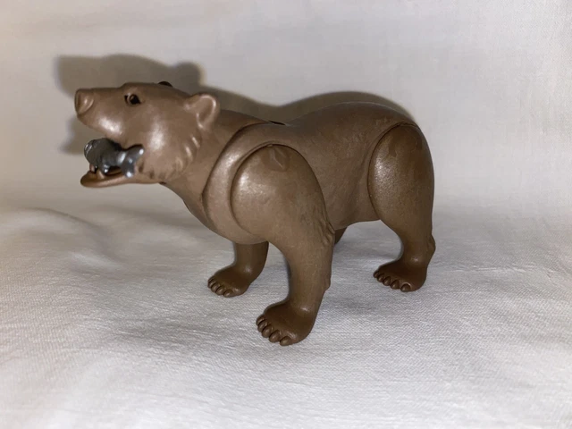 Figurine Playmobil Ours Grizzly Noir – Occasion, Parfait Pour Collectionneurs