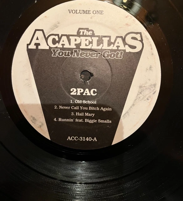 RARE HIP HOP 2PAC/BIGGIE SMALLS The Acapellas You Never Got VG 25.00