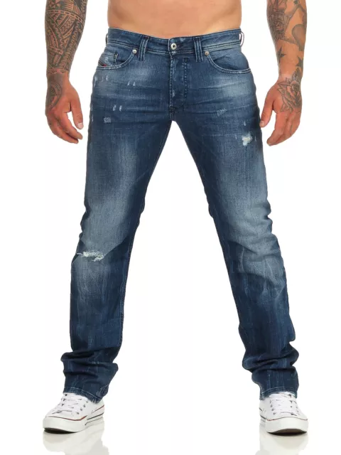 DIESEL JEANS UOMO Safado R RM48X Regolare Pantaloni Sottile Dritto