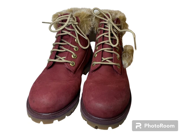 Girls timberland best sale boots with fur
