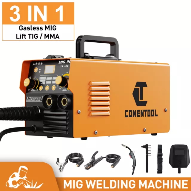 3IN1 220V Welding Machine DC IGBT Inverter Auto Feed MMA MIG TIG Gasless Welder