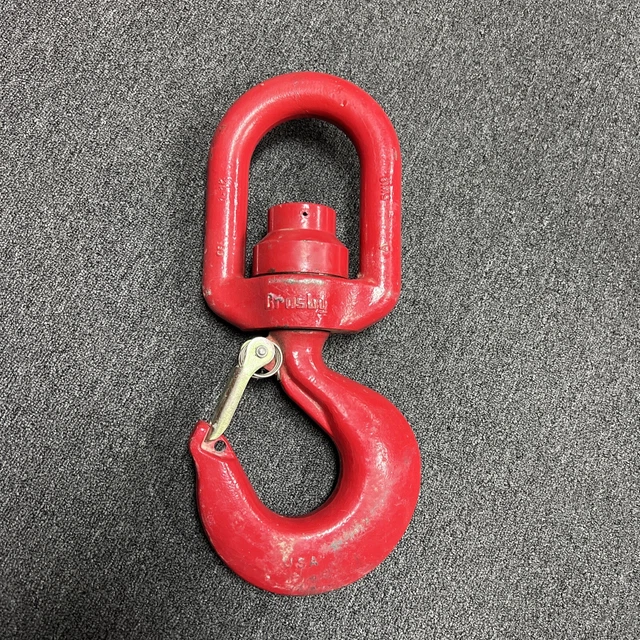 Crosby L-3322B 15 Ton Alloy Ball Bearing Swivel Hook w/ Latch