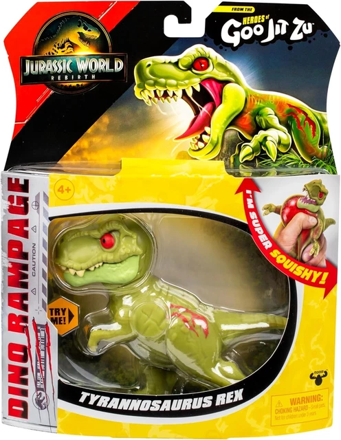 Heroes Of Goo Jit Zu – Action Figure Jurassic World T-Rex, Multicolore, CO41304 – Morbido, Elastico, Strizza E Torna, Per Bambini