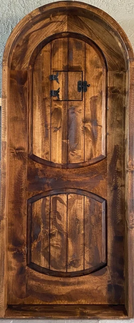 Rustic castle winery farmhouse door alder solid door winery Story book pre hung 2