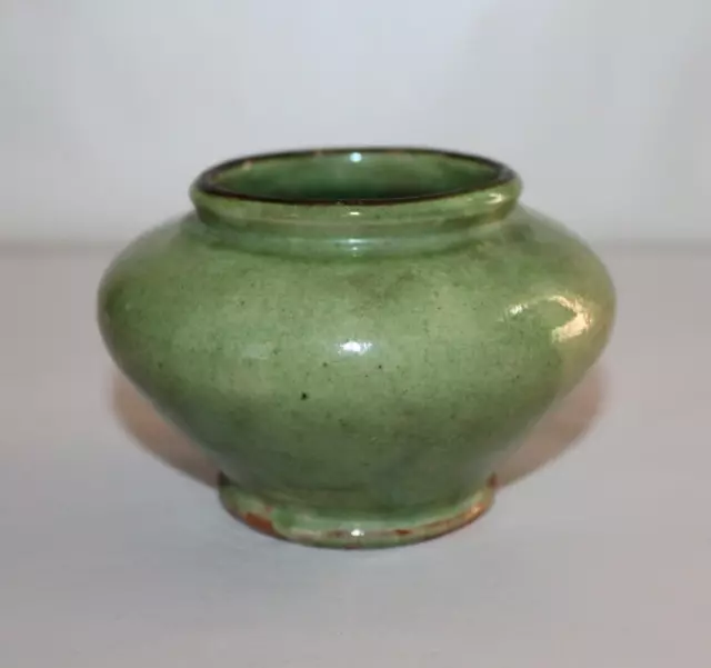 Ancien vase boule en céramique Dieulefit ou Sud , hauteur 7.5 cm