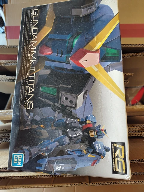 BOX DENTED NEW BANDAI RG 1/144 RX-178 Gundam MK II Titans Model Kit #7 ...