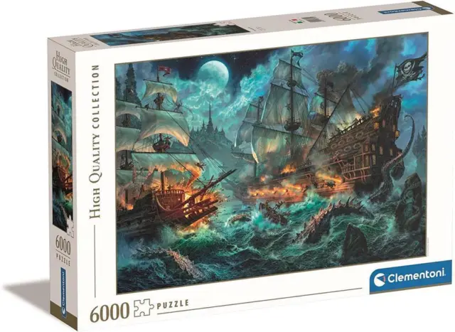 High Quality Collection: Pirates Battle Jigsaw Puzzle, 6000 Piece - Clementoni