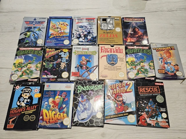 Lot 16 Jeux Nintendo Nes Zelda, Castlevania  Probotector