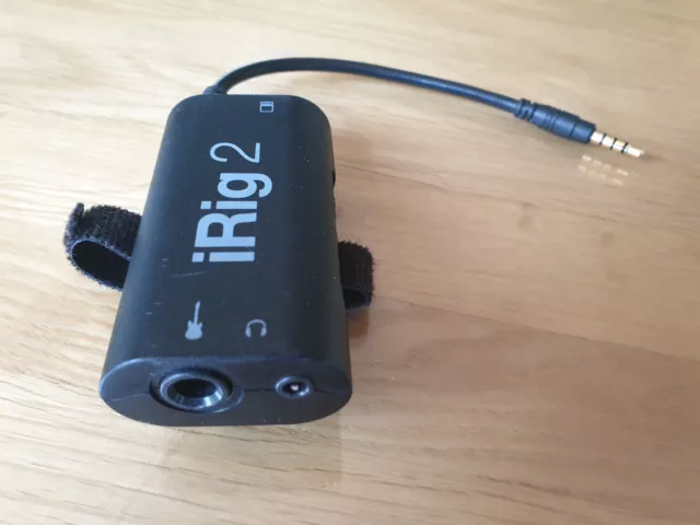 IK Multimedia iRig 2 mobile interface guitar DJ streaming (black) 3.5mm