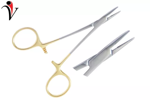 Support Aiguille Tc Halsey 5'' Instrument De Forceps Chirurgicaux Dentaires 3