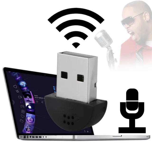 USB Stecker kleines Mini Desktop Studio Sprachaufnahme Mikrofon F Skype MSN Video 3