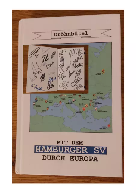 Buch "Mit dem Hamburger SV durch Europa" - mit 30 HSV-Autogrammen!