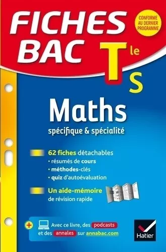3776292 - Fiches bac maths Terminale S  - Jean-Dominique Picchiottino