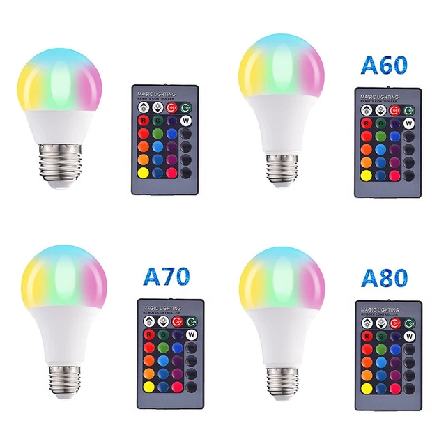 220V AC85-265V Lampadina Telecomando Colore Telecomando LED RGB Decorazione Lampada