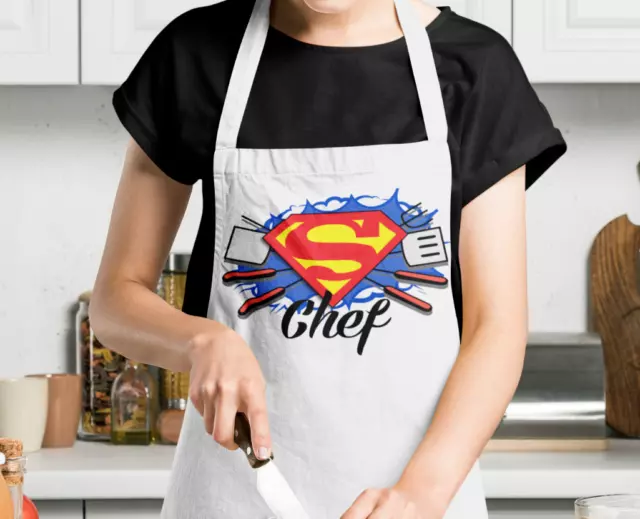 DELANTAL SUPER CHEF -  Diseños graciosos de delantales - Envío GRATIS y Rápido -