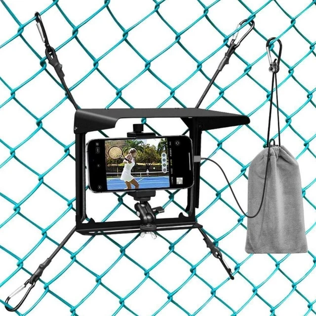 STABLE CAMERA MOUNT Fence Attachment Recording Tennis Games Phone Fence ...