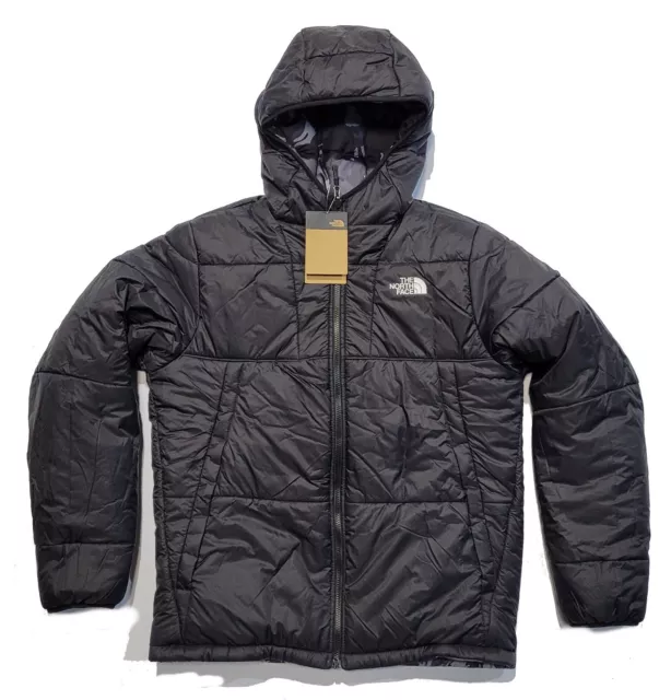 The North Face Khotan giacca tampone reversibile nero grigio mimetico da uomo