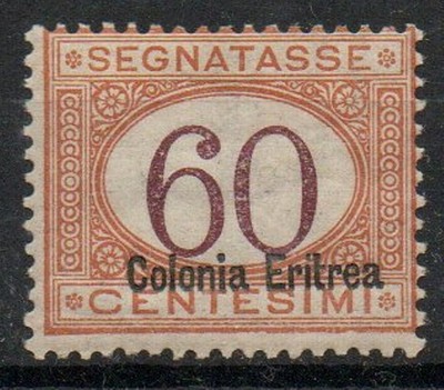 2 * COLONIE ERITREA 1926 TASSE 60C 