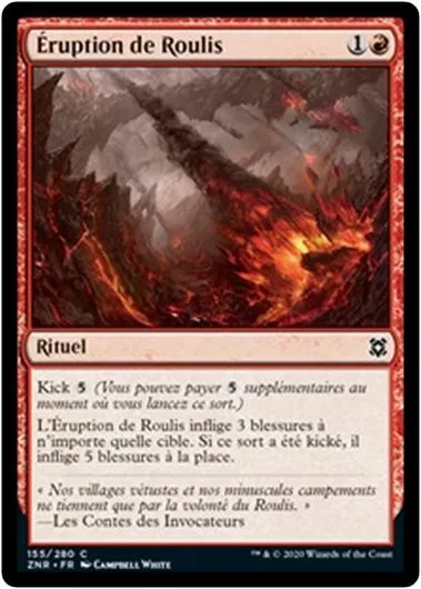 MTG Magic ZNR - [x4] Roil Eruption/Éruption de Roulis, French/VF