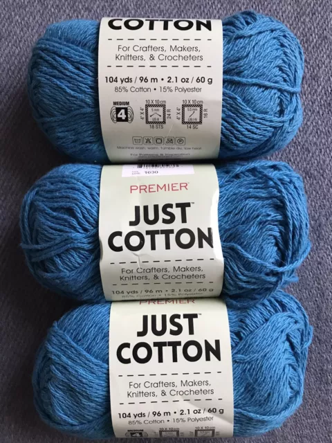 Premier Just Cotton Cream Yarn, 104 yd.