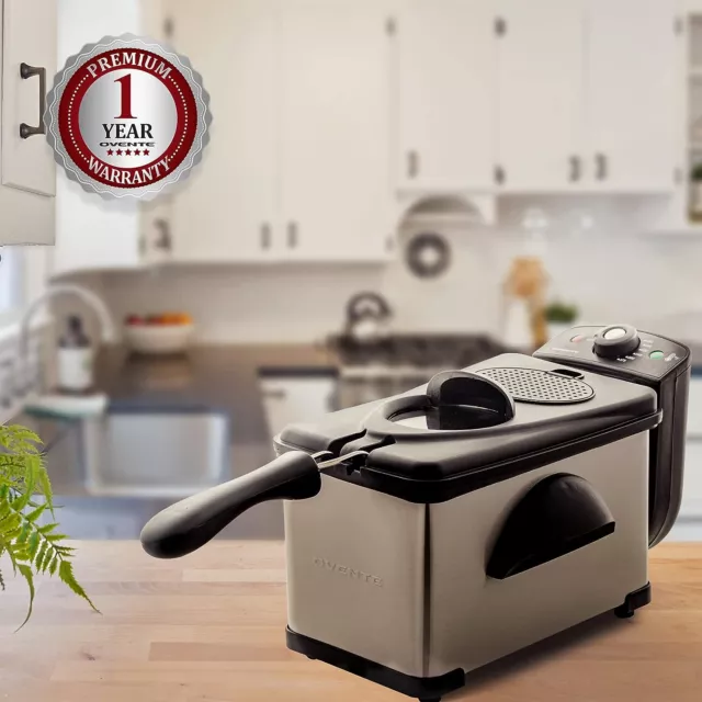 Euro-Pro X Kitchen Compact Electric Deep Fryer - Digital 2 Liter NEW Open  Box