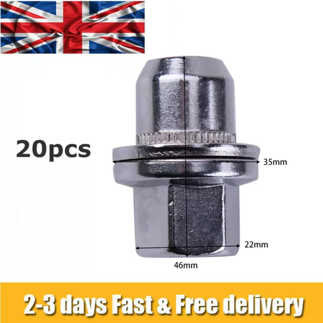 20X Wheel Nut For Land Rover Discovery 3/4 For Range Rover Sport Alloy RRD500290
