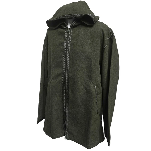 Veste Marocaine De Luxe En Laine Et Cachemire - Bleu Royal Rayé, Taille Ajustée, Neuf Avec étiquette