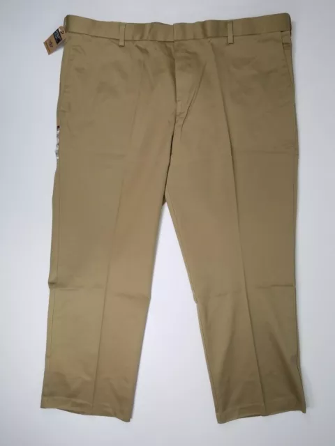 Dockers Signature Dark Khaki Flat Front Classic Fit Big & Tall Pants 46 to 60