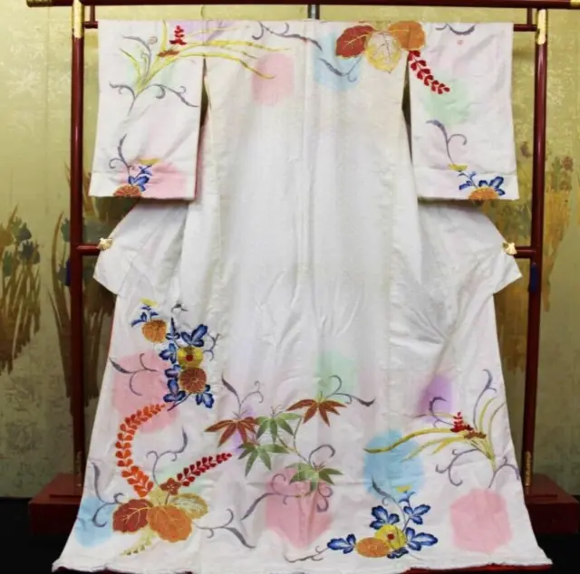 Japanese Kimono Uchikake Wedding Pure Silk  japan 748